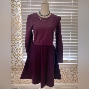 Plum A-Line Dress | Kate Spade Saturday | 6 | Fall 2023 or Cool Summer Night